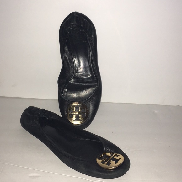 Tory Burch black flats size 8 Good condition. - Picture 3 of 12